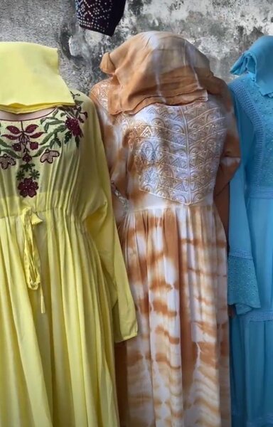 Robe longue à motifs ethniques