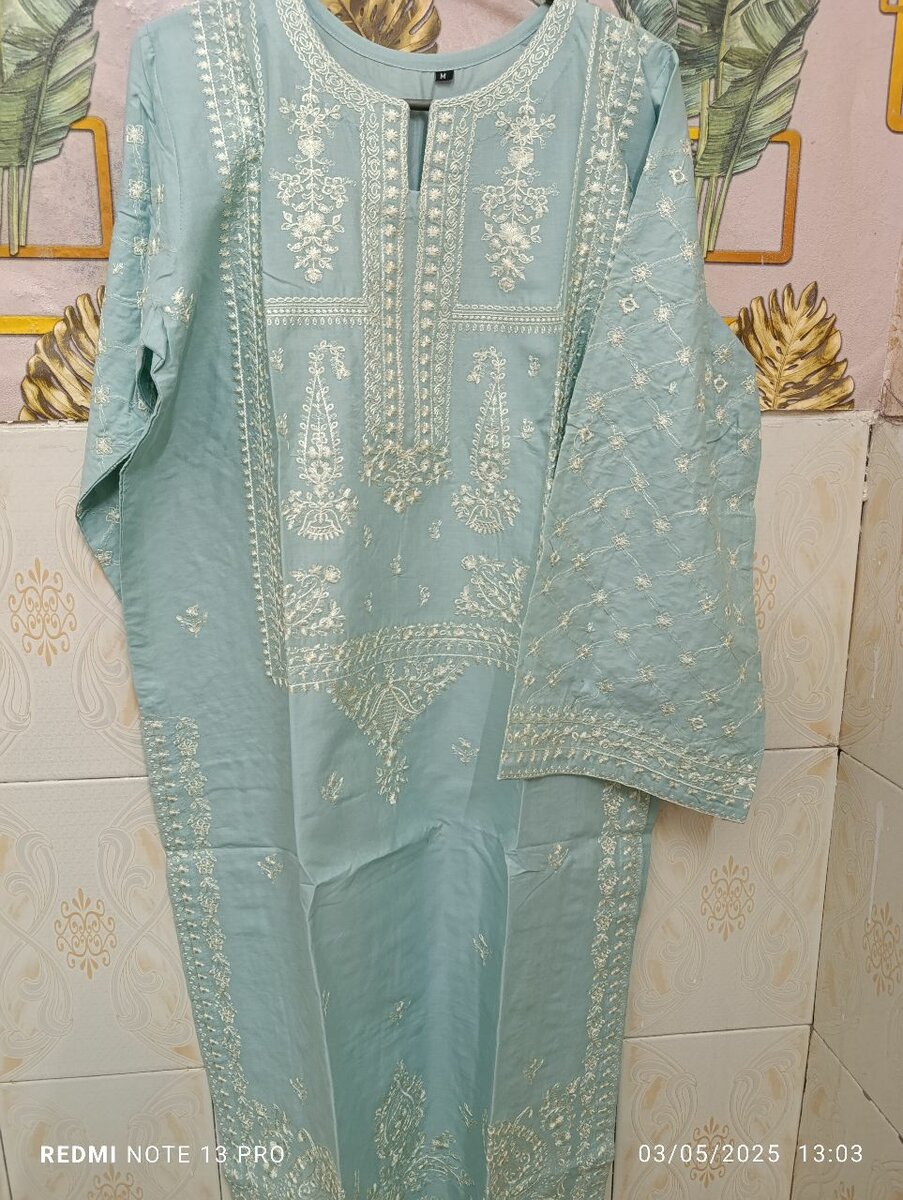Embroidered 2pc dress