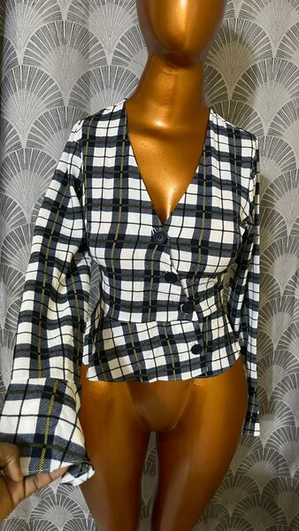 Veste à carreaux élégante