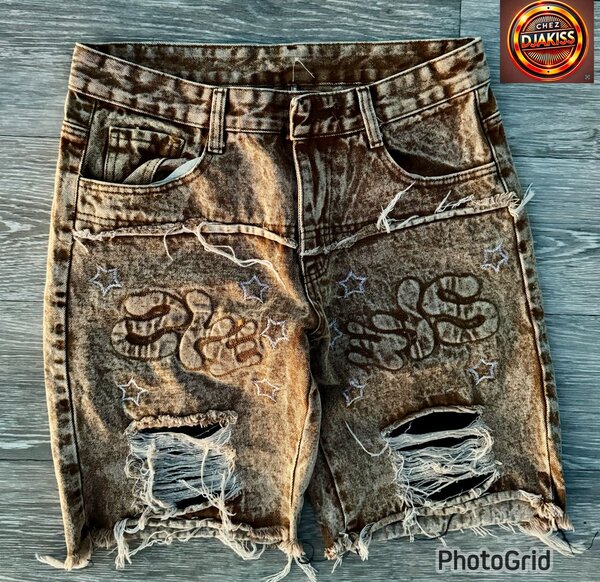 Shorts en jean déchirés