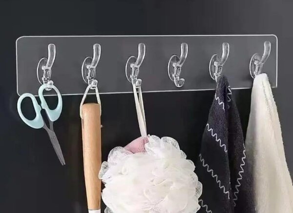 Porte-manteaux adhésif mural