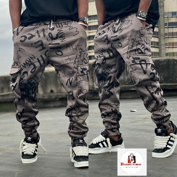 Pantalon streetwear imprimé