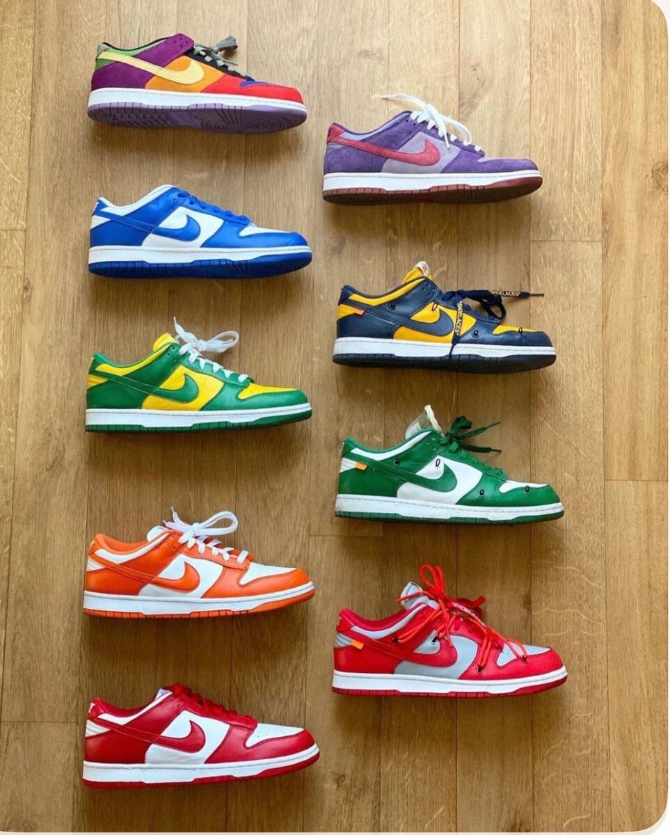 Baskets colorées tendance