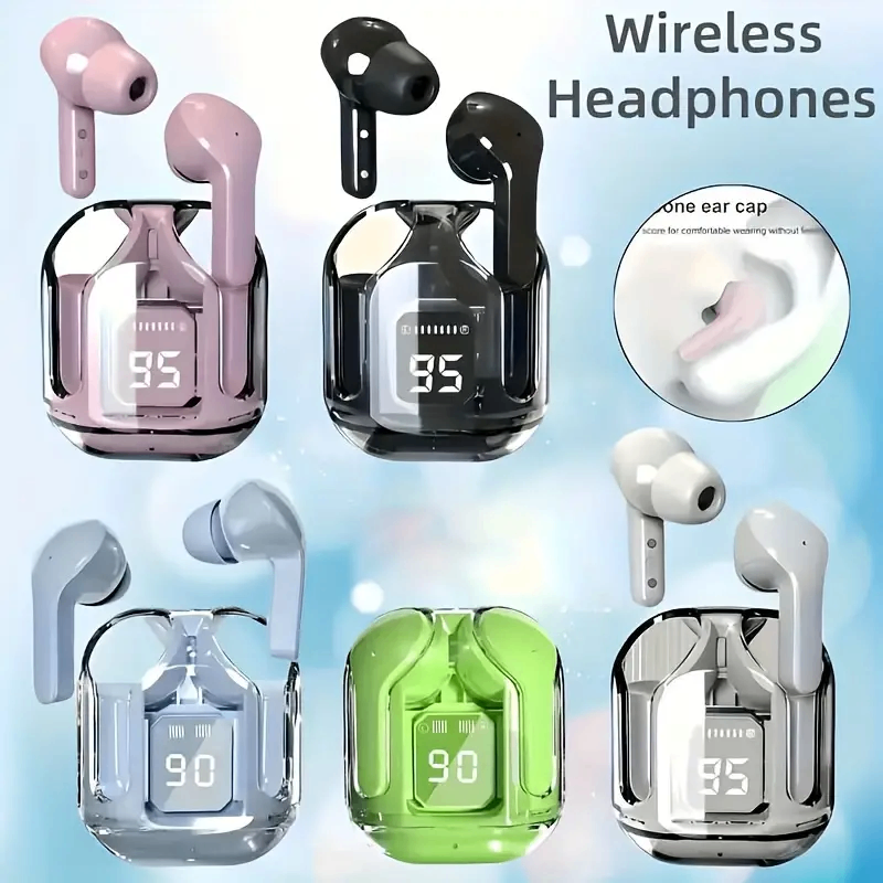 Air31 Wireless Crystal Transparent Bluetooth|Earbuds|Airpods