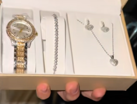 Зергер комплект + саат