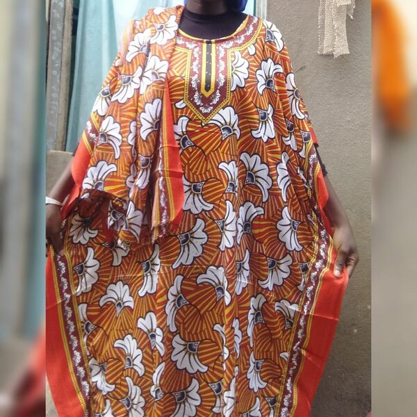 Robe longue africaine colorée