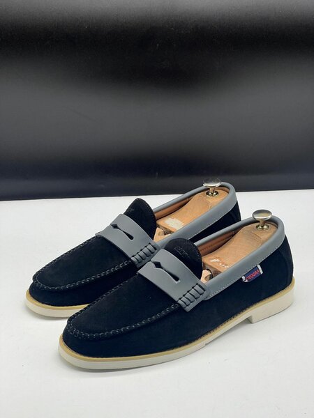 Mocassin en daim noir