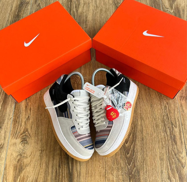 Chaussure Nike Air Force blanc noir 