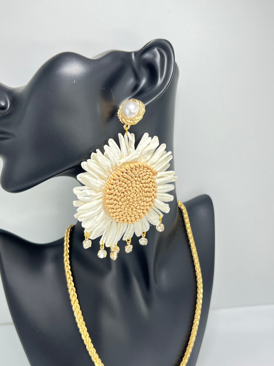 Boucles d'oreilles florales mode