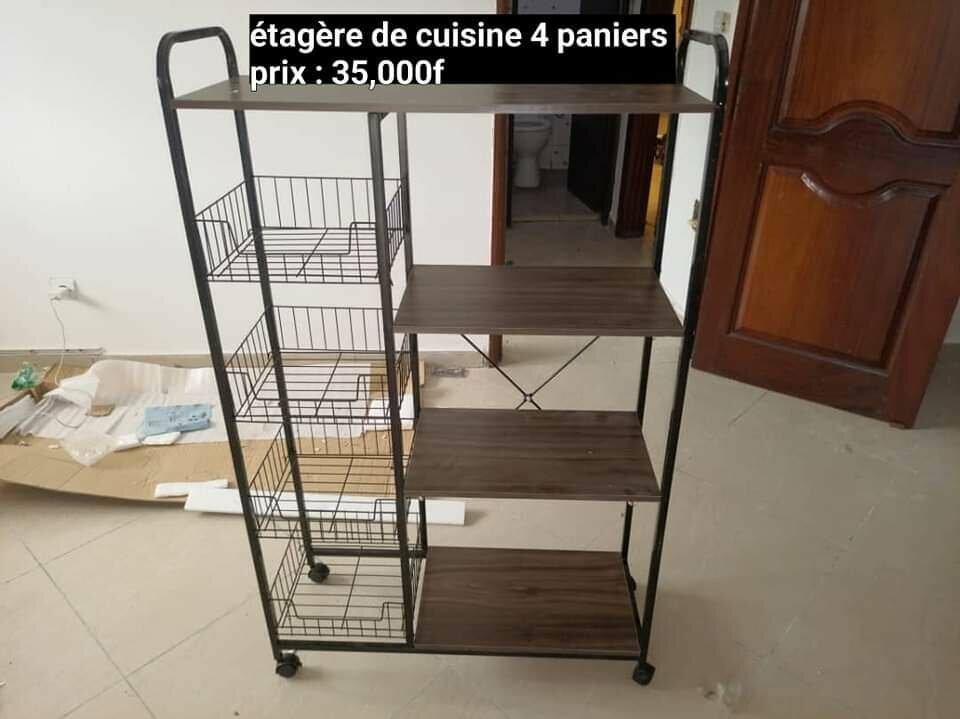 Étagère 3 Paniers Dimensions 104*30*80 :  32000f Étagère 4 P