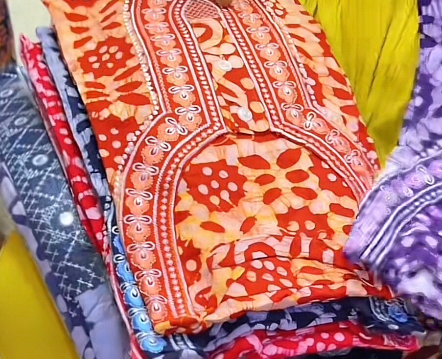 Robe de nuit coton brodée