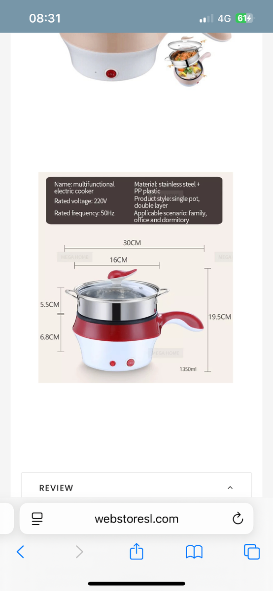 Casserole Électrique Multifonction