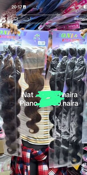Extensions de cheveux synthétiques