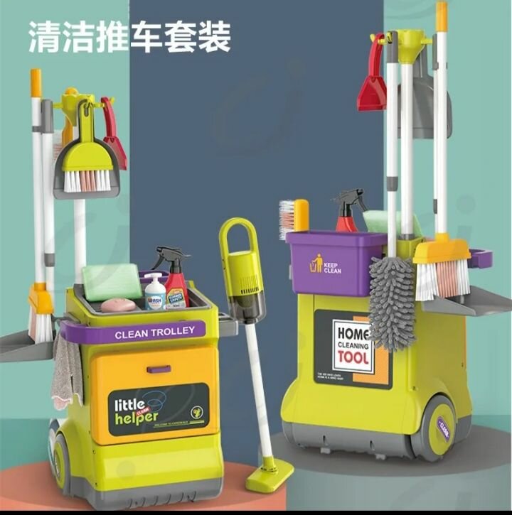 Chariot de nettoyage jouet enfant