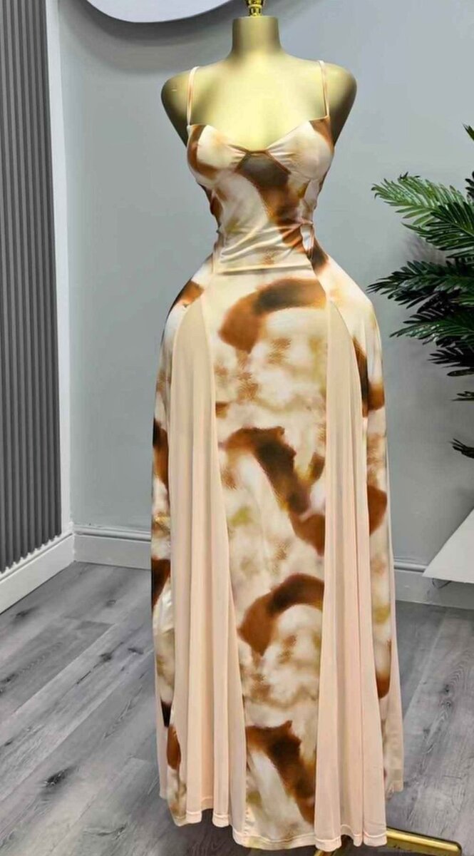 Robe longue florale élégante