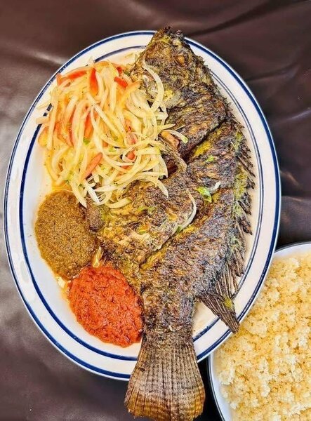 Poisson carpe braisé