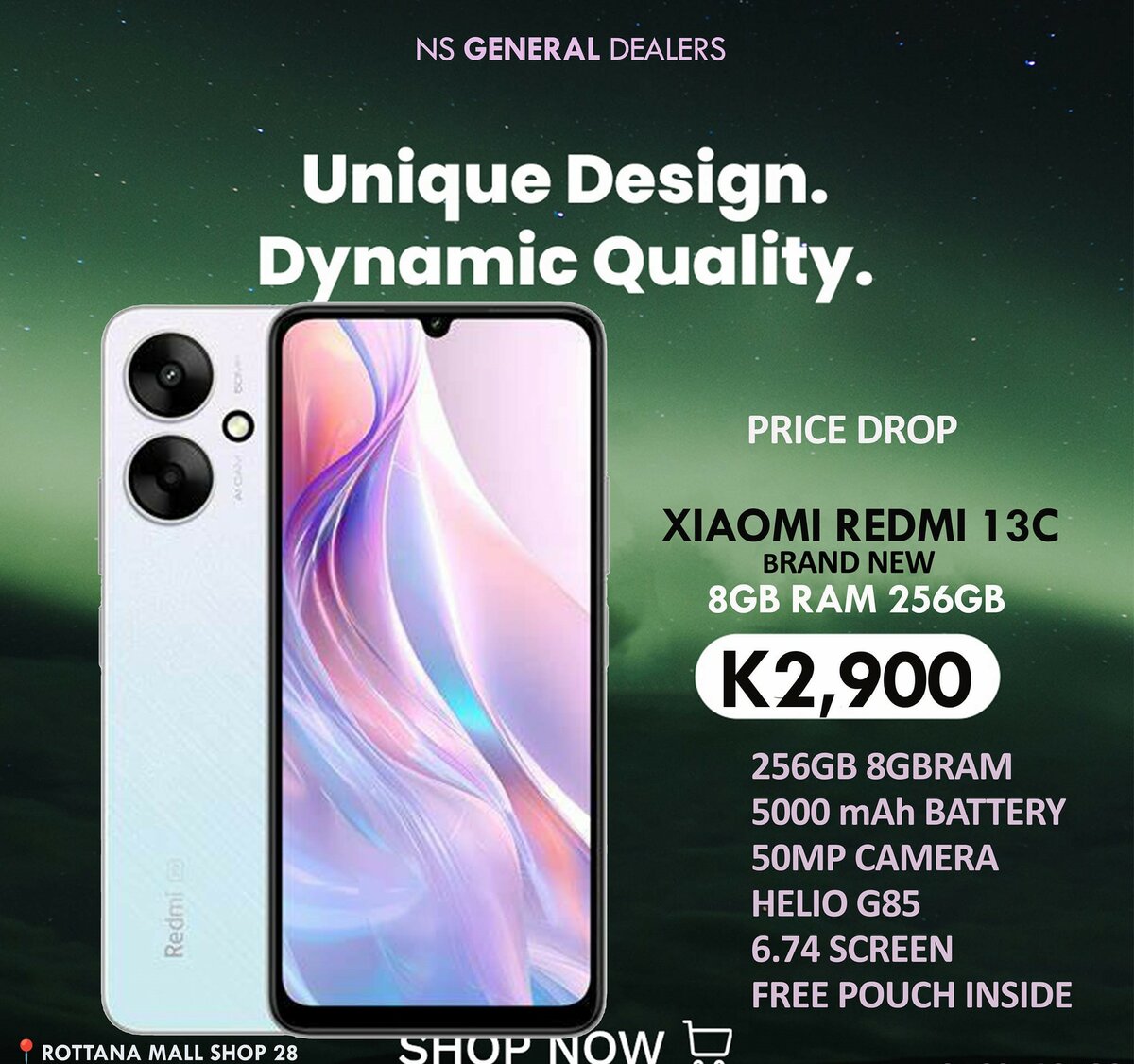 Redmi 13C.   256GB 8GB RAM