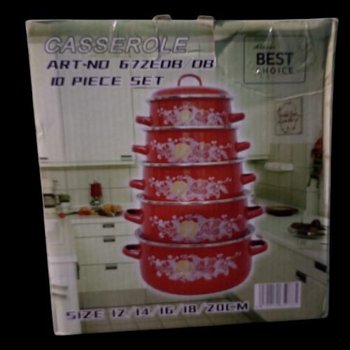Ensemble de Casseroles 10 Pièces