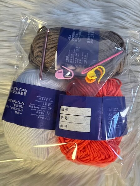 Kit de tricot coloré