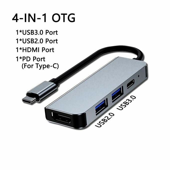 4 in 1 Ports USB C HDTV Multifunction Adapter