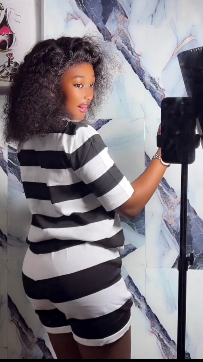 Ensemble rayé décontracté