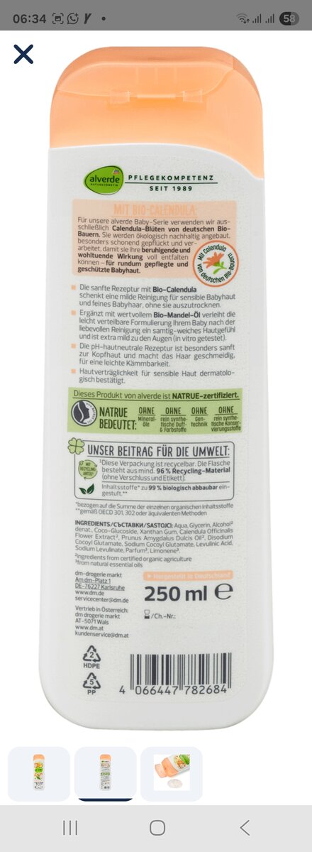 Shampooing & Lotion Bébé Bio