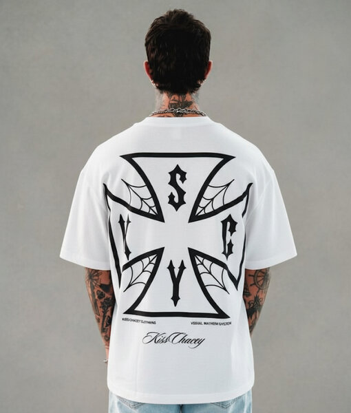 T-shirt blanc graphique