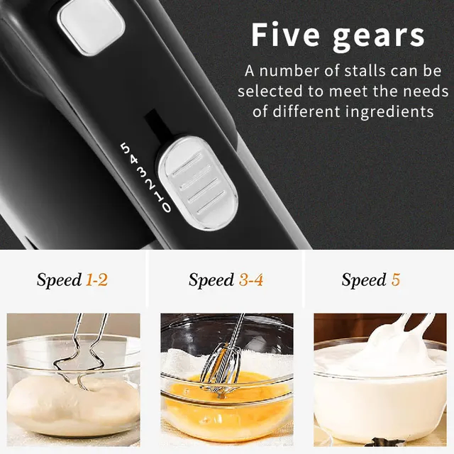 Sokany 800W high quality hand mixer multiple speed whisk egg