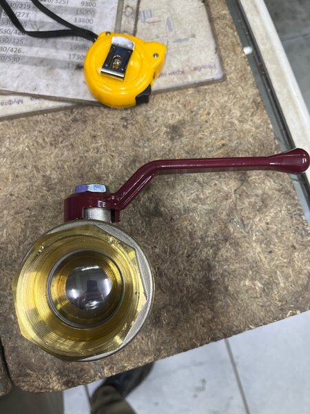 Кран шаровый латунный Temper