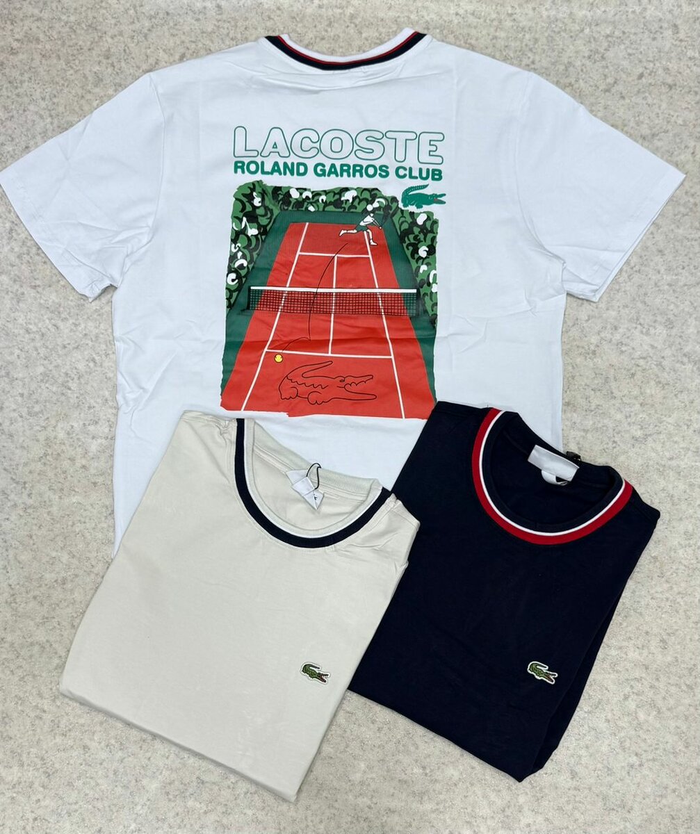 Lot de T-shirts Lacoste