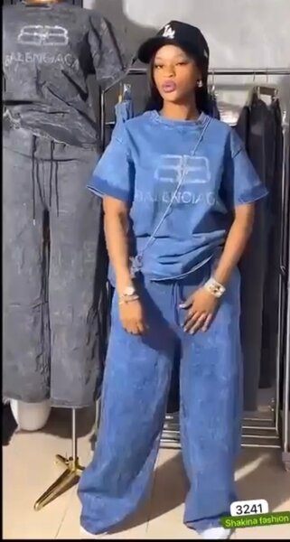 Ensemble décontracté en denim