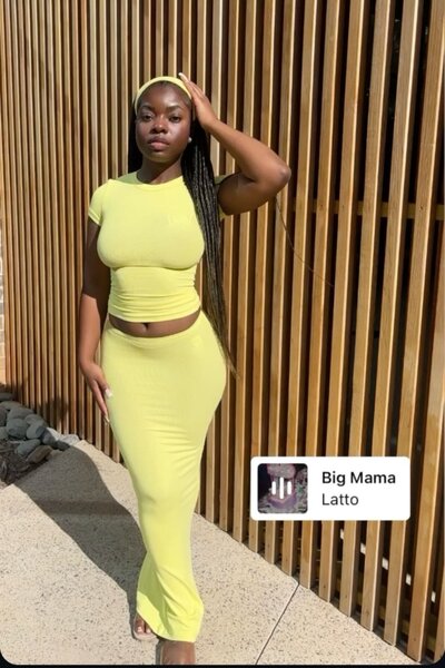 Ensemble robe longue croisée