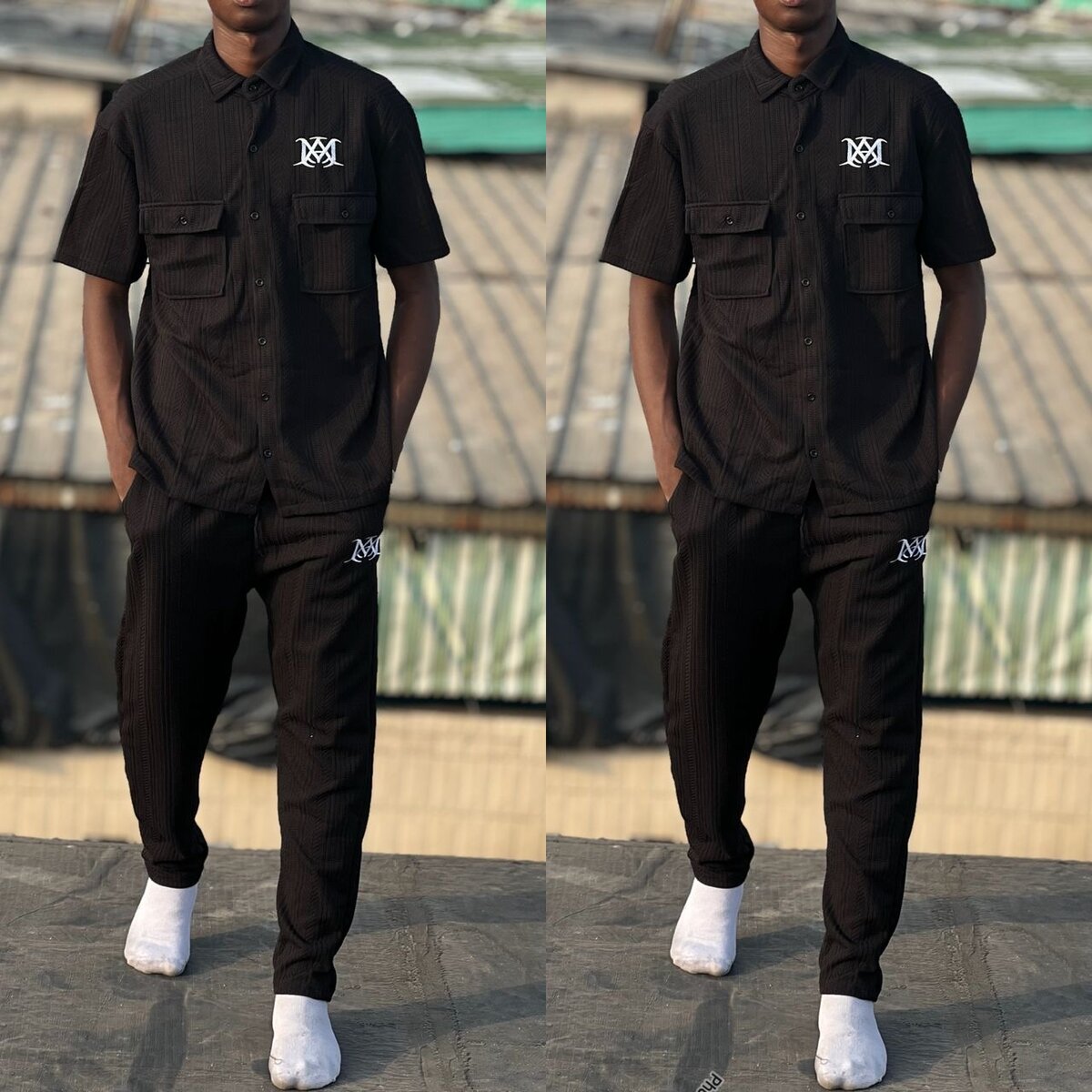 Costume décontracté à manches courtes