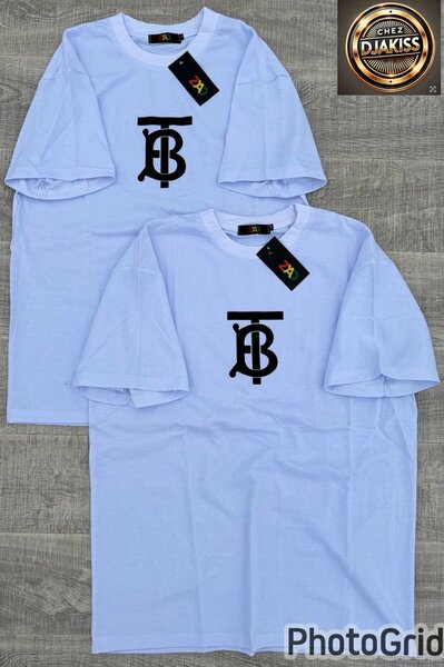 T-shirt blanc unisexe tendance