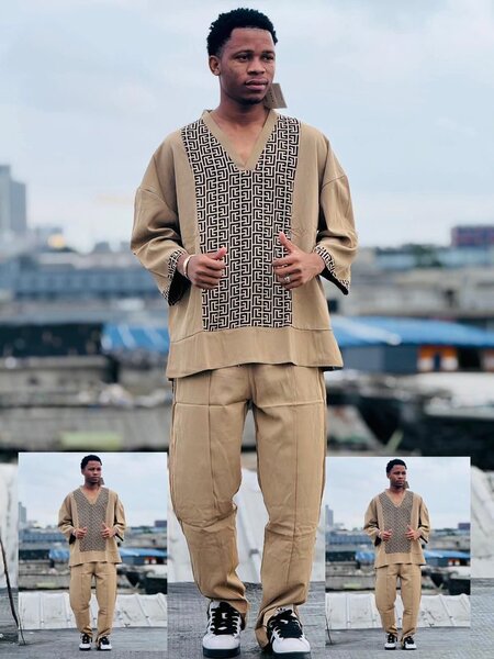 Ensemble africain décontracté homme