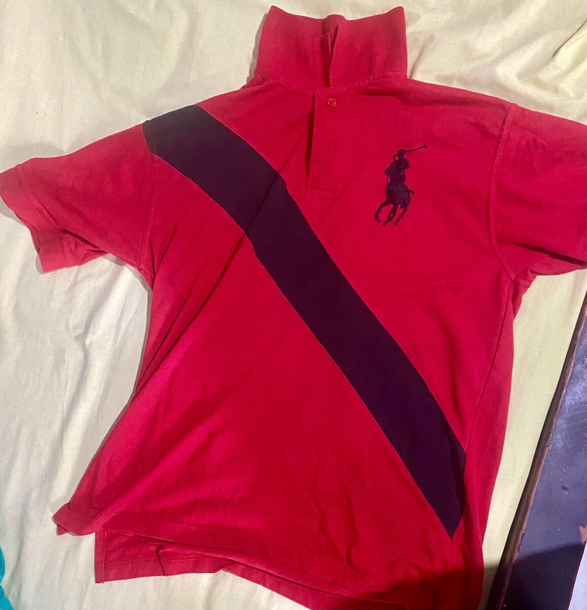 Polo rouge sportive homme