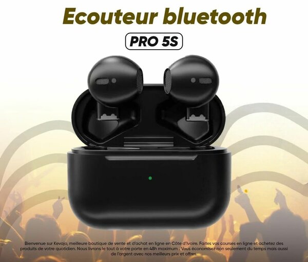 Écouteur Bluetooth PRO 5S noir