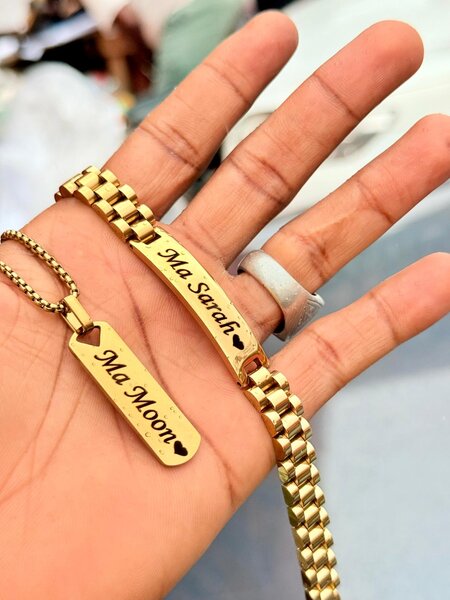 Bracelet personnalisé en acier inoxydable