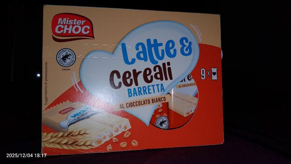 Barres Chocolat Blanc & Céréales