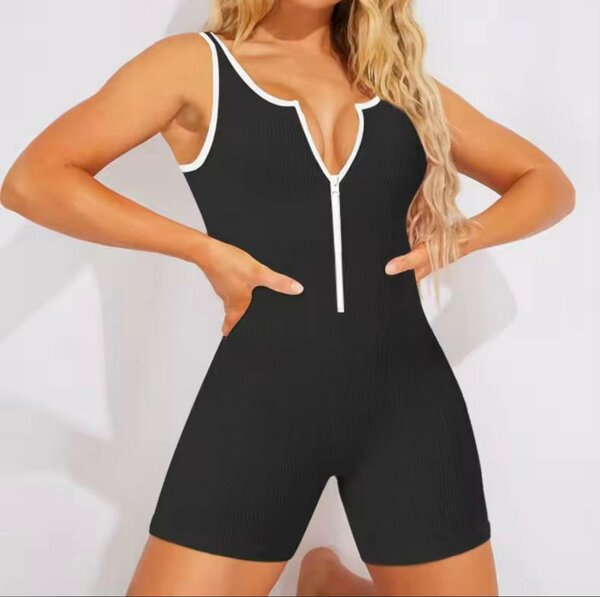 Combinaison Femme Zippée Noir