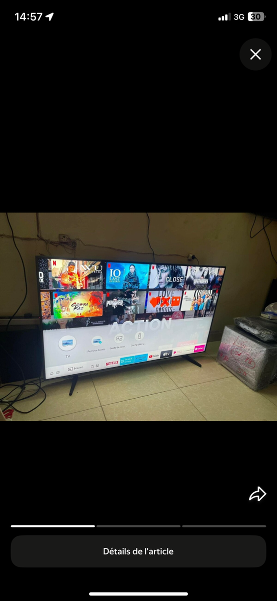 Smart TV 4K UHD 55 pouces