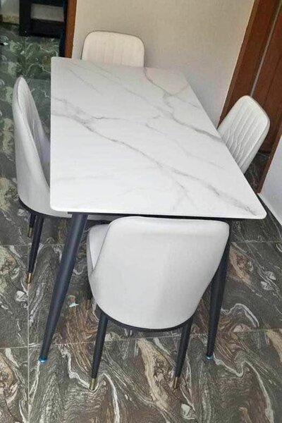 Table à manger marbre blanc