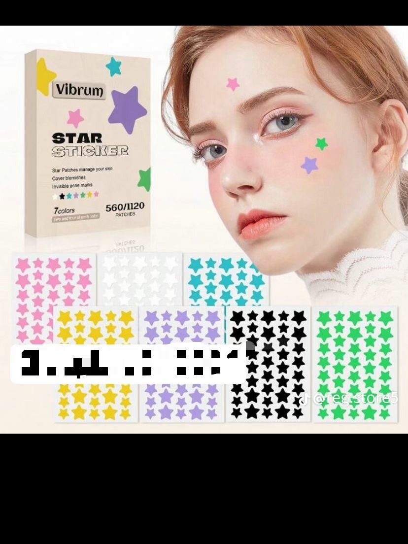 Autocollants étoiles colorées