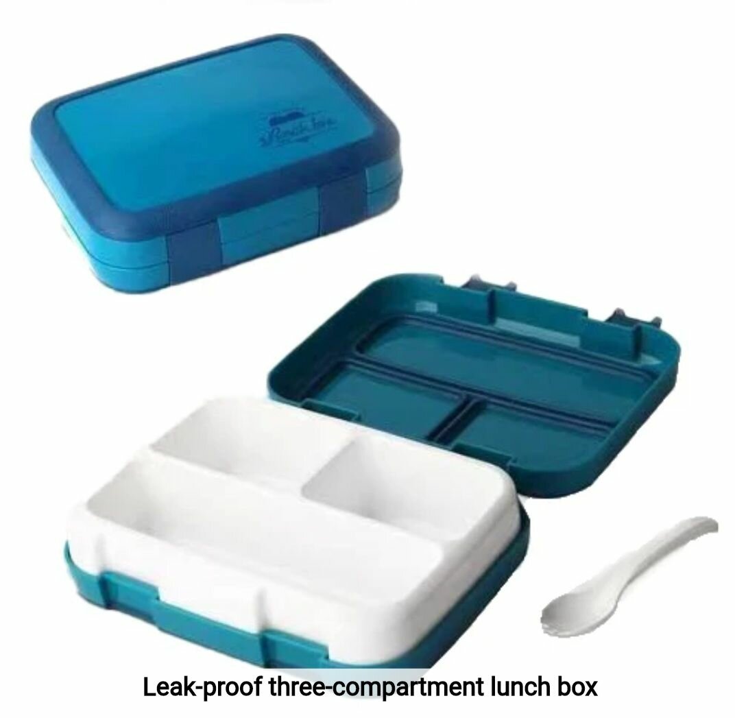 3 compartment lunch box
