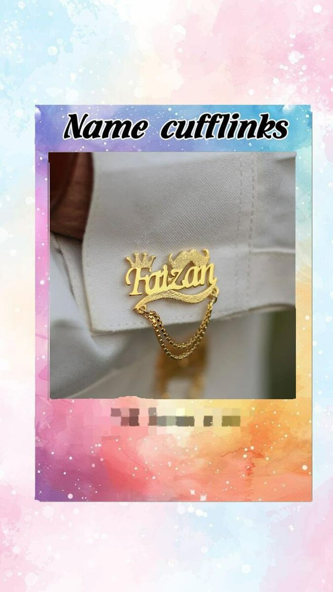 *Name Cufflink*