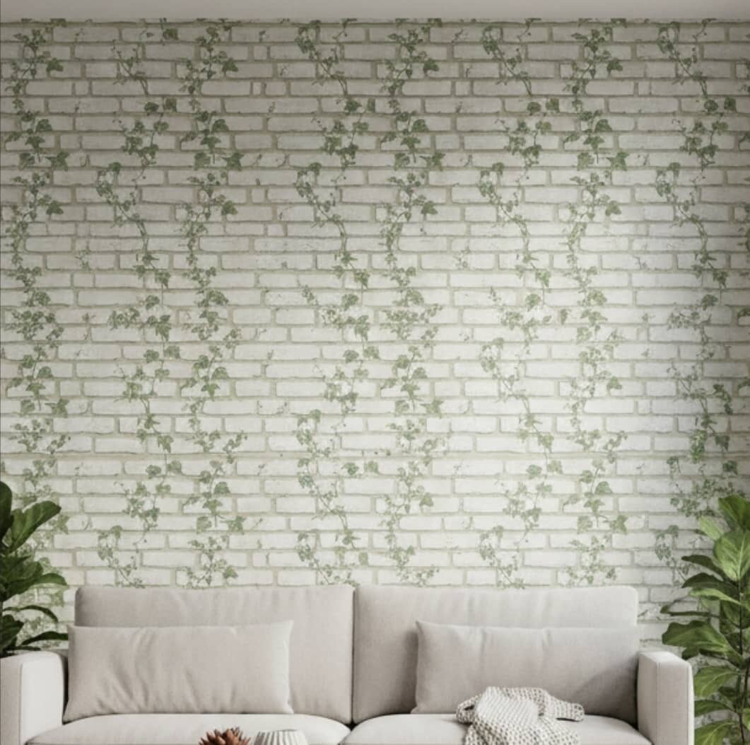 Papier Peint Imitation Brique Végétale