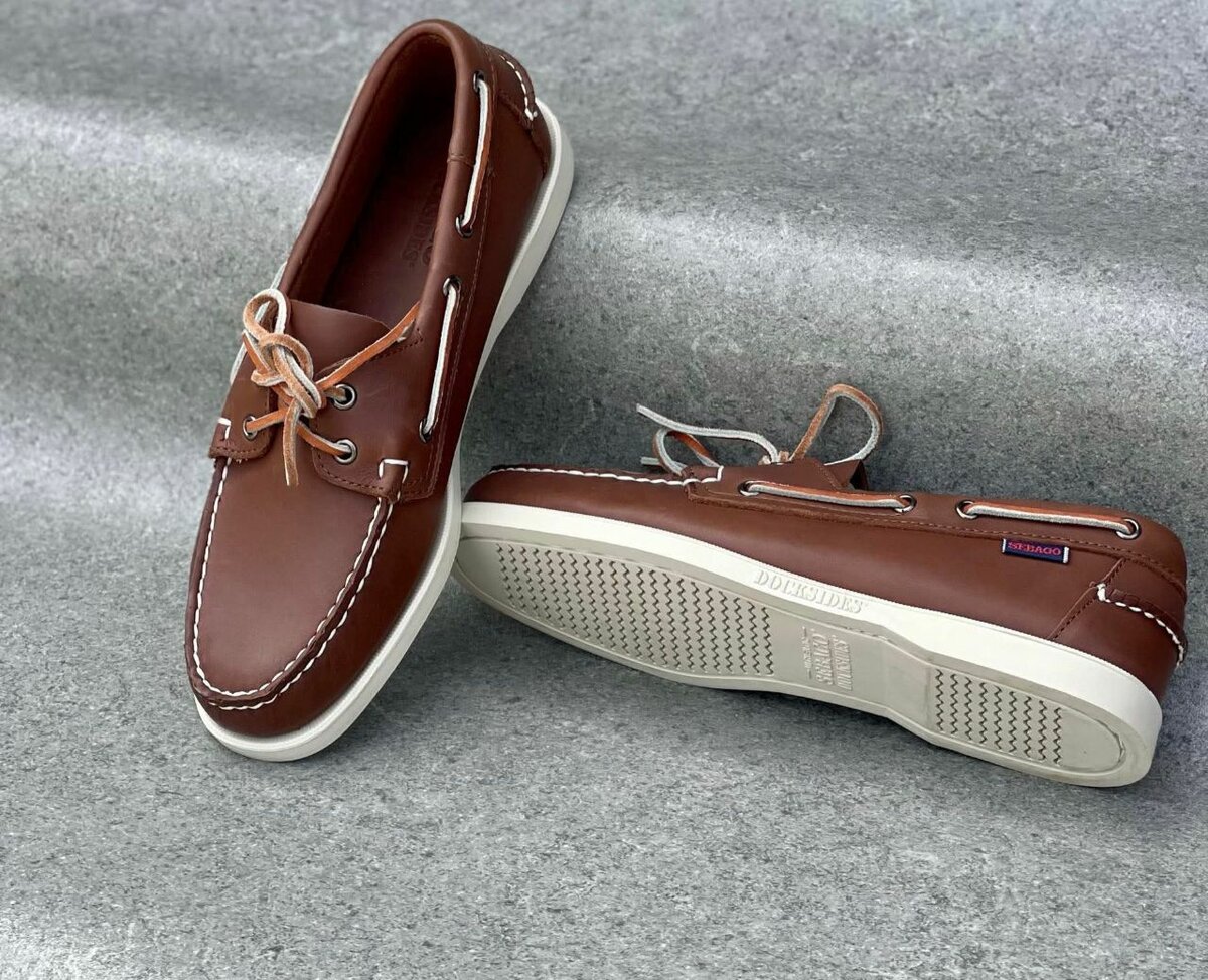 Mocassins bateau en cuir homme