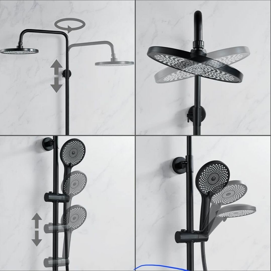 Adjustable Rainfall Shower System