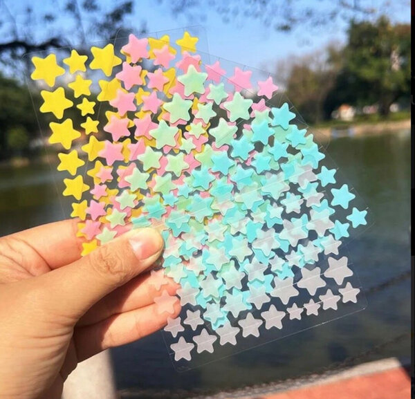 Autocollants Étoiles Visage