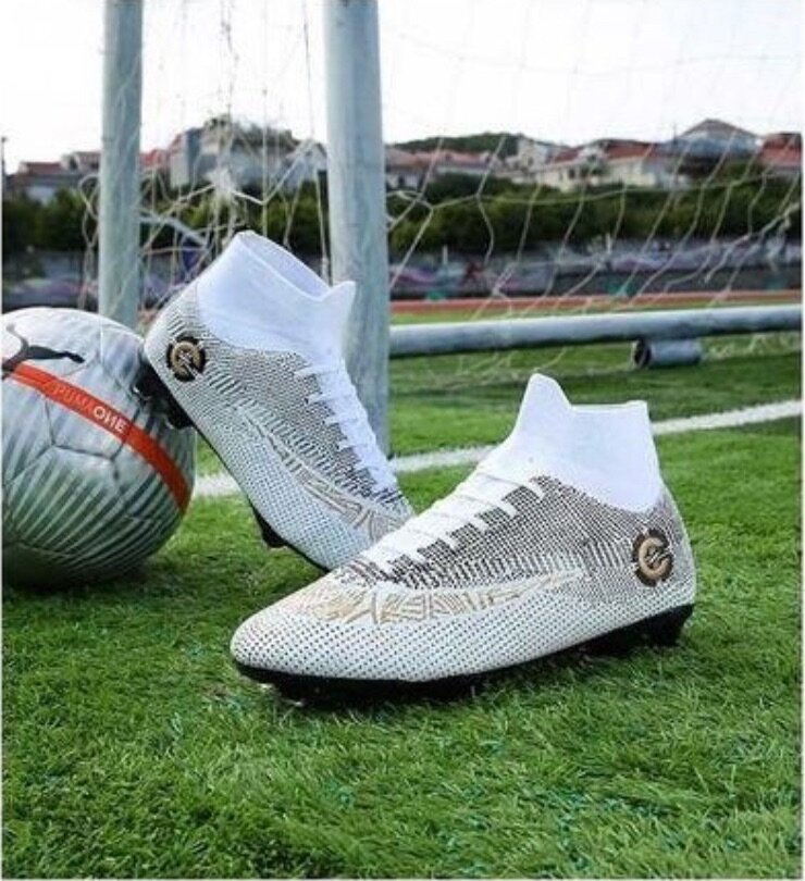 Men's High-top Football Shoes Soccer Boots Sneakers